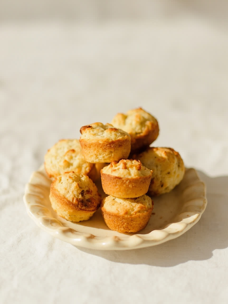 Muffins artesanales dorados sobre una bandeja de horno